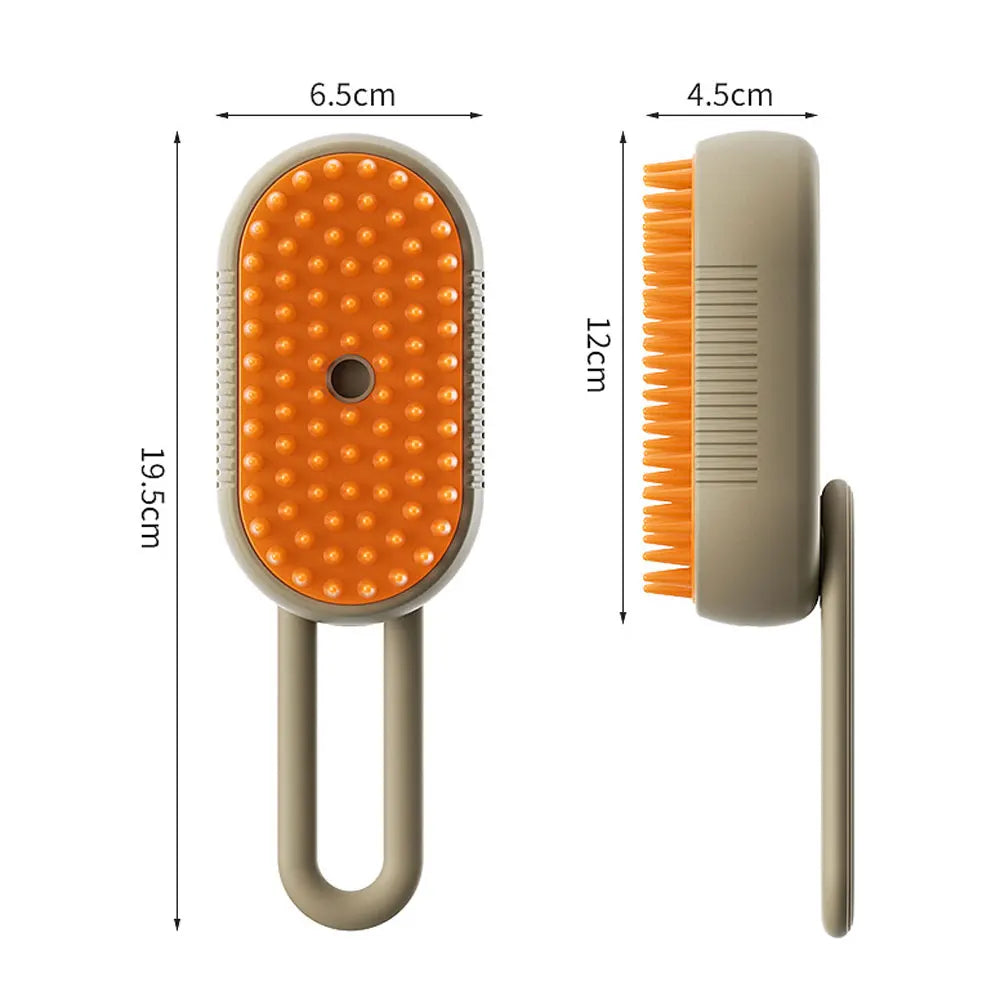 Dog Cat Steamy Brush Spray Massage 3 In1 Rechargeable Electric New Steam Brush Pet Removal Tangled and Loosse Combs Cleaner