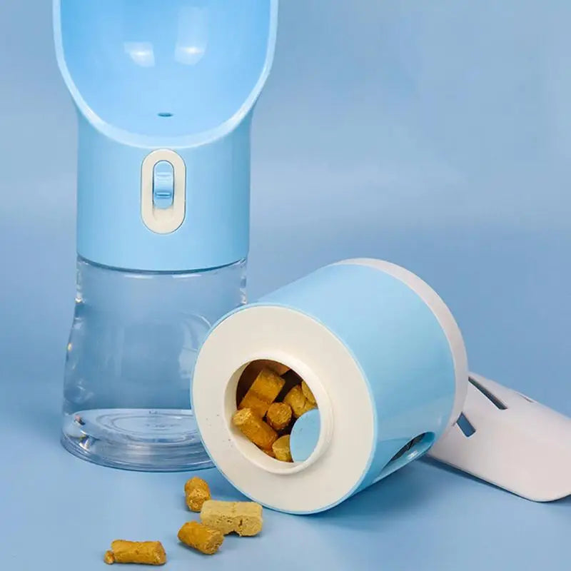4 in 1 Portable Pet Water Bottle Feeder Bowl Multifunction Outdoor Travel Food Drinking Dispenser Feeder Poop Bag Pet Supplies
